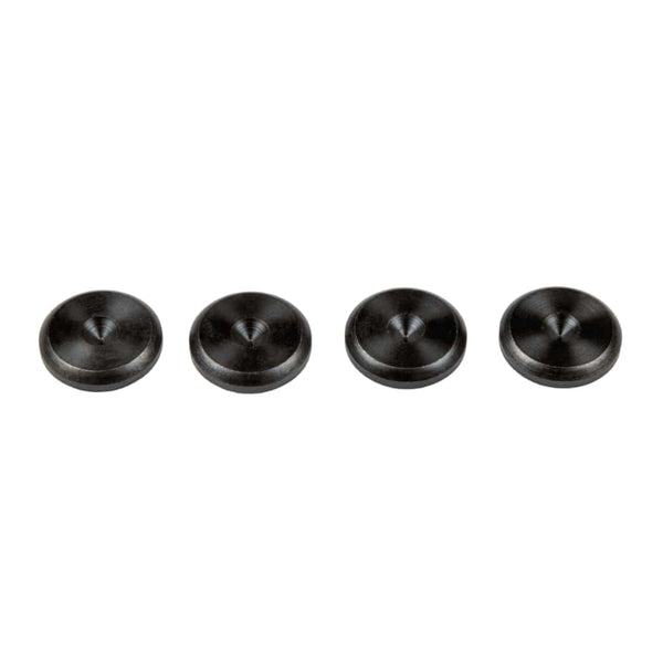 Black Isolation Cup Floor Protectors for Spikes (Pack of 4)